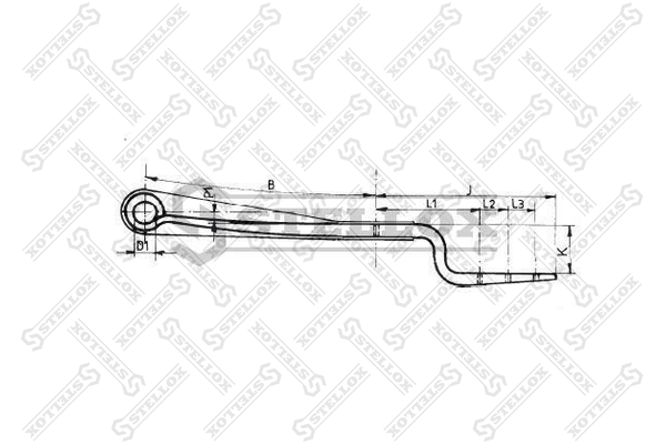 Полурессора 1/49x55x100 500+470/320/50/7 HCV - Stellox 84-55614-SX