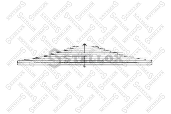 Рессора 10-лист. задняя 10/25x90x250 795 HCV - Stellox 84-55625-SX