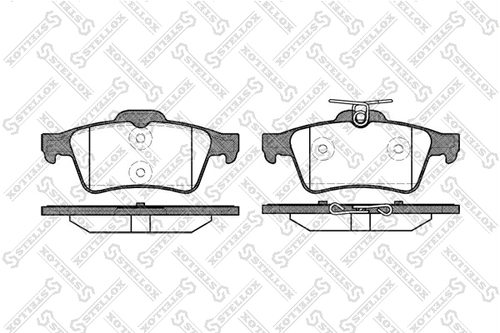 Колодки дисковые з. Ford Focus 04> | зад | - Stellox 853 020-SX