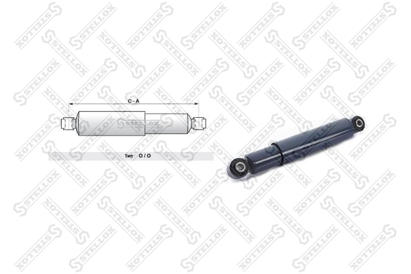 Амортизатор подвески 423-678 O/O RVI MAG | перед | - Stellox 87-05049-SX