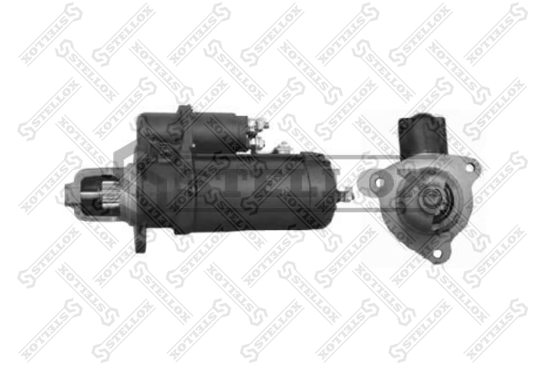 Стартер 24V 6.7kW 11зубьев 55°вправо Sca HCV - Stellox 88-02002-SX