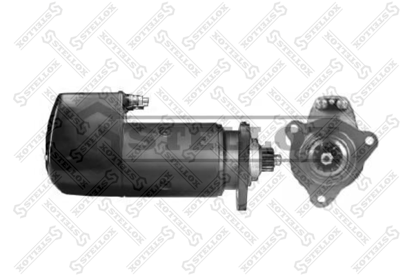 Стартер 24v-6.6kw 12зубьев 55° влево  Vo - Stellox 88-02005-SX