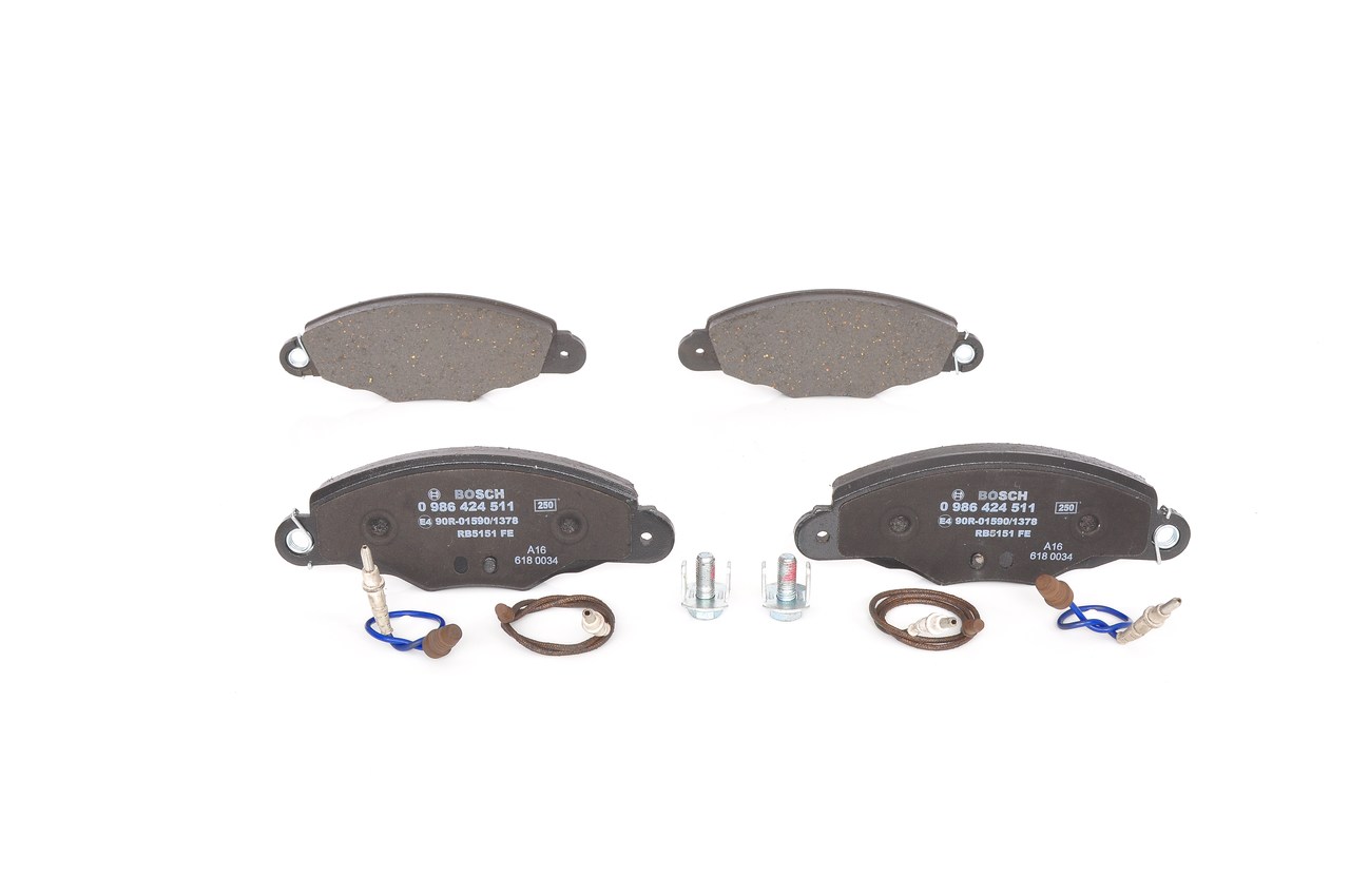 Колодки тормозные дисковые Bosch 986424511