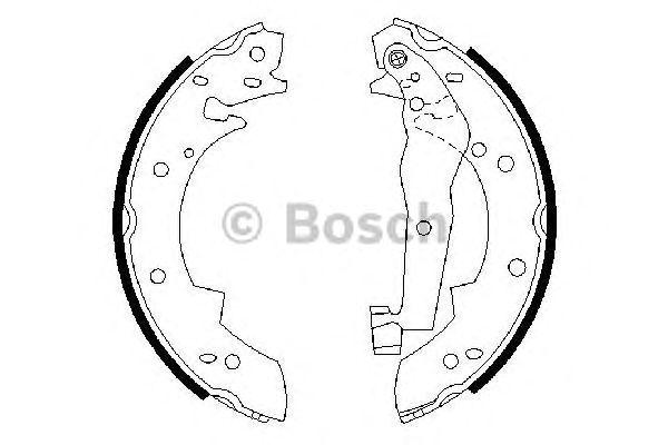 Колодки тормозные барабанные - Bosch 986487013