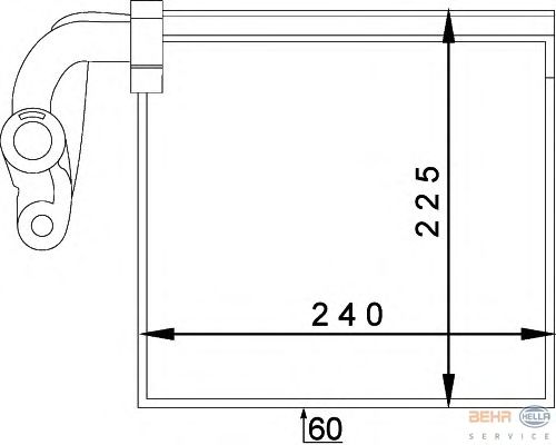 Испаритель, кондиционер - Behr-Hella 8FV351336071