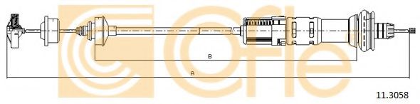 Трос, управление сцеплением - Cofle 113058