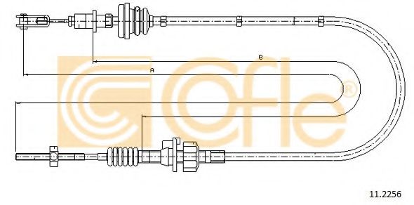 Трос, управление сцеплением - Cofle 112256