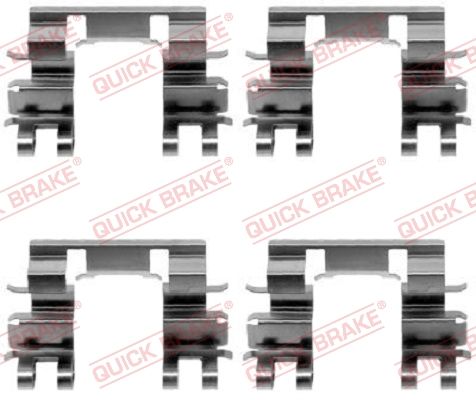 Ремкомплект дисковых тормозных колодок - Quick Brake 1091087