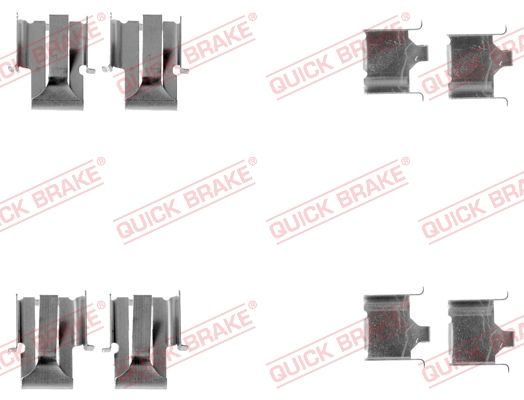 Ремкомплект тормозных колодок - Quick Brake 1091078