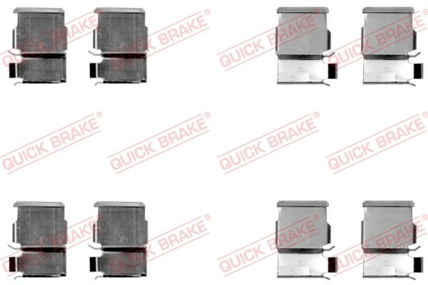 Комплектующие, колодки дискового тормоза - Quick Brake 1091033