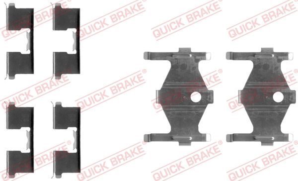 Ремкомплект дисковых тормозных колодок - Quick Brake 1091185
