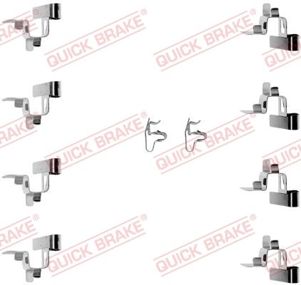 Ремкомплект дисковых тормозных колодок - Quick Brake 1091191