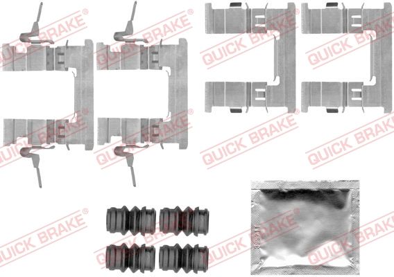 Комплектующие, колодки дискового тормоза - Quick Brake 1091842