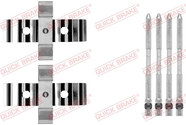 Комплектующие, колодки дискового тормоза - Quick Brake 1091848