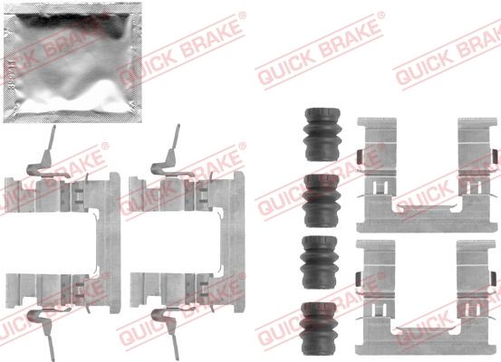 Комплектующие, колодки дискового тормоза - Quick Brake 1091853