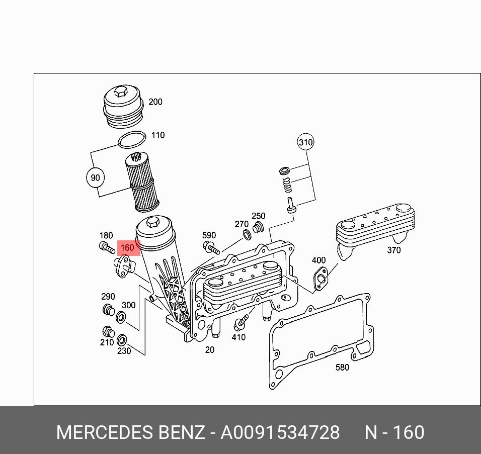 Датчик давления масла - Mercedes A0091534728
