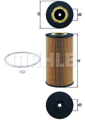 Фильтр масляный - Knecht OX 358D
