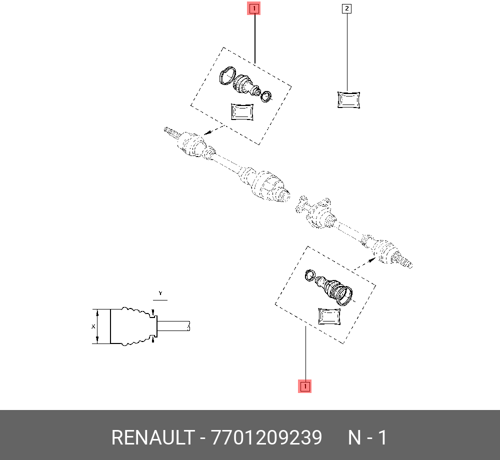 Пыльник ШРУСа - Renault 7701209239