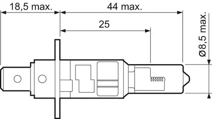 Лампа Н1 12х55 р145s