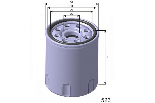 Фильтр масляный - MISFAT Z260