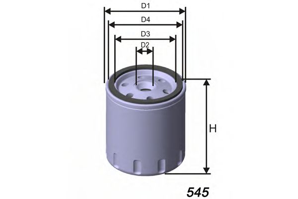 Фильтр масляный - MISFAT Z445