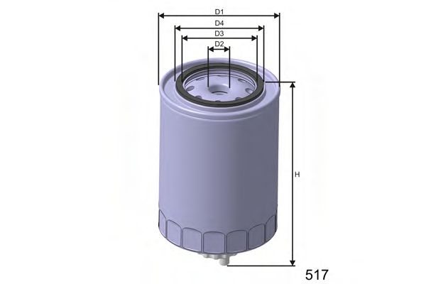 Фильтр топливный - MISFAT M500