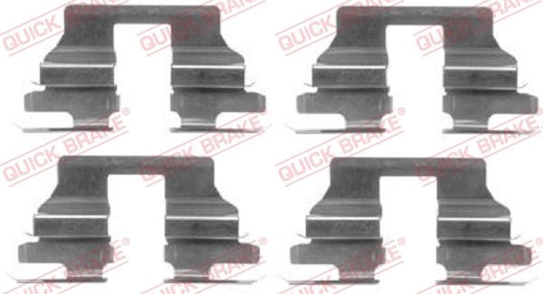 Комплектующие, колодки дискового тормоза - Quick Brake 1091619