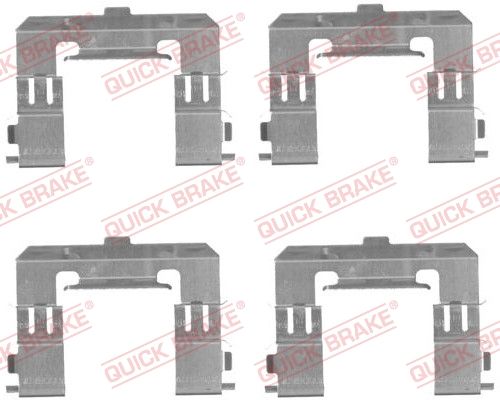 Комплектующие дисковых тормозных колодок - Quick Brake 1091715
