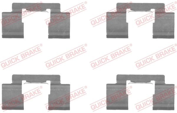 Комплектующие, колодки дискового тормоза - Quick Brake 1091732