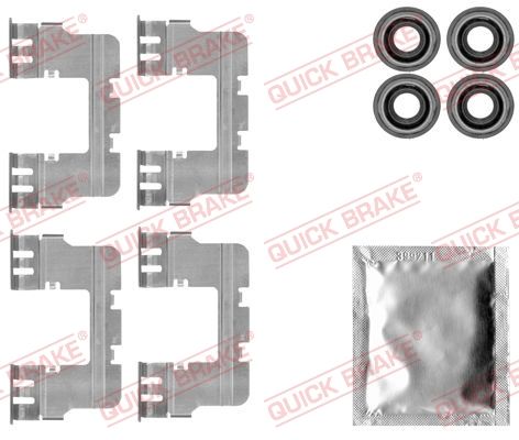 Комплектующие, колодки дискового тормоза - Quick Brake 1091785