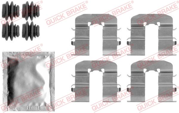 Комплектующие, колодки дискового тормоза - Quick Brake 1091814
