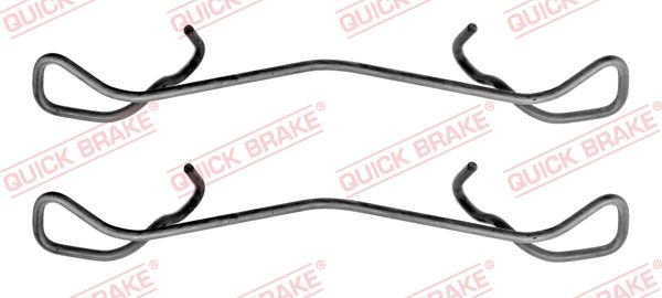 Ремкомплект дисковых тормозных колодок - Quick Brake 1091189