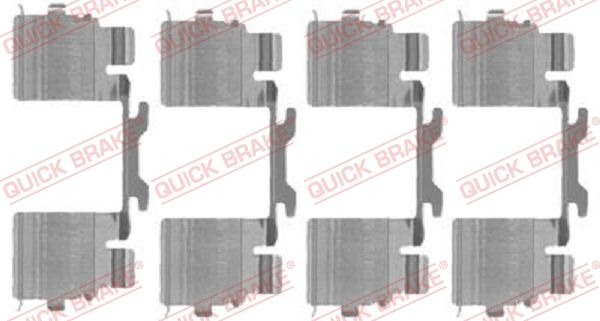 Комплектующие, колодки дискового тормоза - Quick Brake 1091725