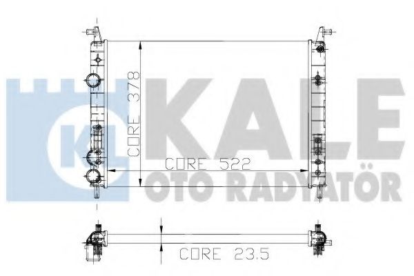 Радиатор системы охлаждения - Kale oto Radyator 142800