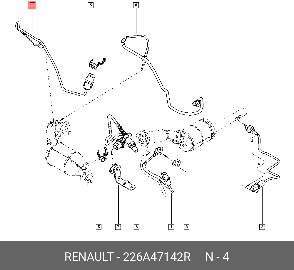 Лямбда-зонд - Renault 226A47142R