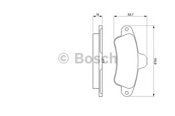 Колодки тормозные дисковые - Bosch 986424277