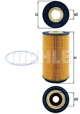 Фильтр масляный - Knecht OX 557D