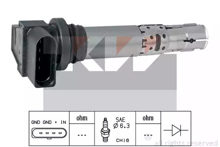Катушка зажигания - KW 470474