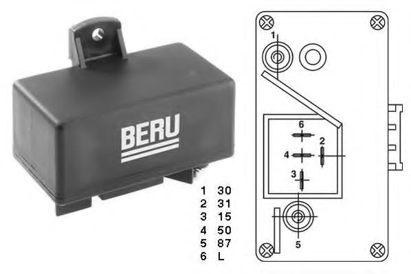Блок управления предпусковым нагревом - Beru GR059