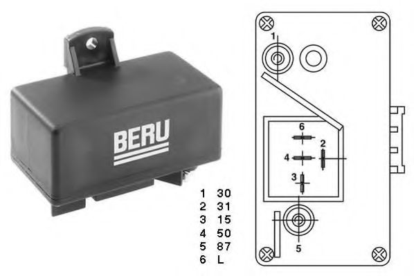 Блок управления предпусковым нагревом - Beru GR066