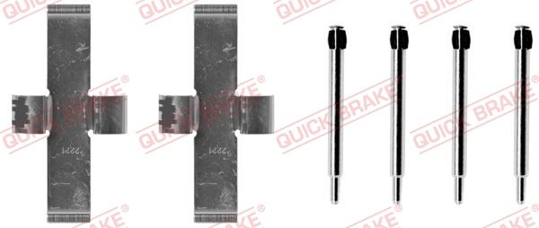 Ремкомплект дисковых тормозных колодок - Quick Brake 1090924