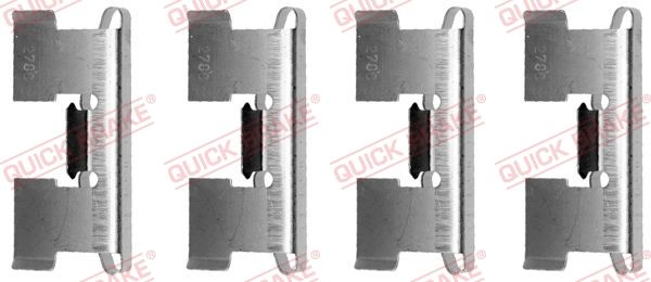 Ремкомплект дисковых тормозных колодок - Quick Brake 1091019