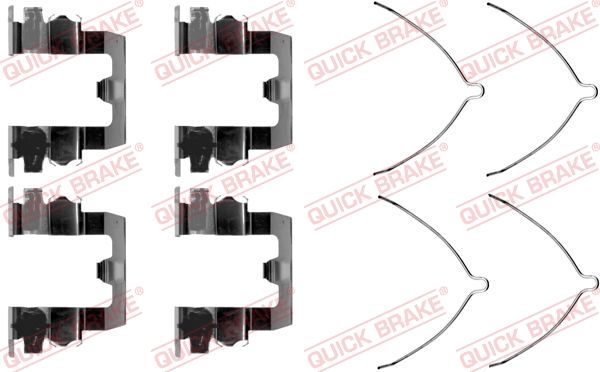 Ремкомплект дисковых тормозных колодок - Quick Brake 1091095