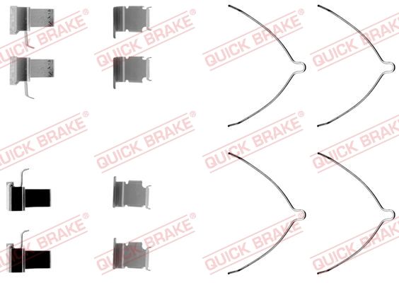 Ремкомплект дисковых тормозных колодок  - Quick Brake 1091261