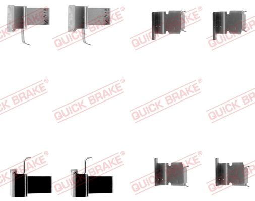 Ремкомплект дисковых тормозных колодок - Quick Brake 1091262