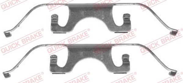 Комплектующие, колодки дискового тормоза - Quick Brake 1091224