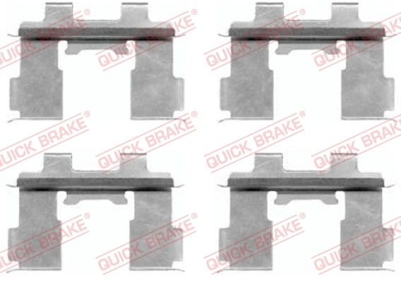 Комплектующие, колодки дискового тормоза - Quick Brake 1091630