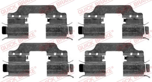 Ремкомплект тормозных колодок - Quick Brake 1091653
