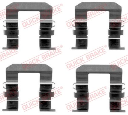 Комплектующие, колодки дискового тормоза - Quick Brake 1091704