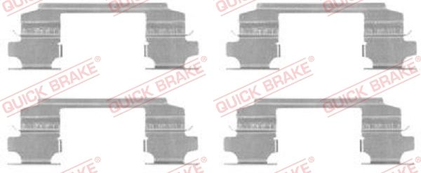 Ремкомплект тормозных колодок - Quick Brake 1091686